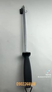 Thanh mài dao cây liếc dao ZHILV thép cacbon siêu cứng hình trụ tròn tay cầm bọc nhựa dài 45cm