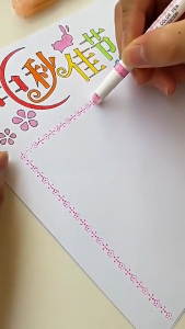 Fast-Drying Pen Flower Outline Pen Curve Line Shaped Highlighter Roller/Journal Marker Drawing Ink/Gel Statio