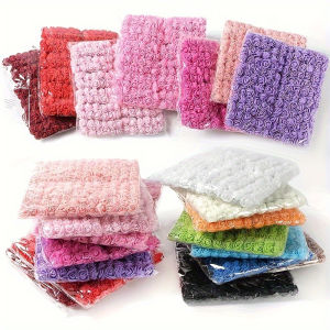 144Pcs Mini Foam Roses Artificial Flowers for DIY Wedding Bouquets Scrapbooking Home Decor For ValentineS Thanksgiving Day
