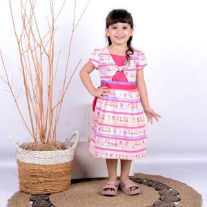 Two Mix Baju Anak Perempuan - Dress Anak Cewek Motif Balerina Bonus Tas Lucu 4162