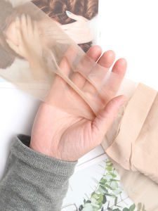 ถุงน่องผ้าไหมบางเฉียบ 10D ป้องกันการสัมผัสกับแสง ถุงน่องผ้าไหมสีเนื้อ ถุงเท้าเสริมข้อเท้า ถุงน่องผู้หญิง ถุงน่องผ้าไหมสีดำ