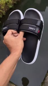 Sandal Slop Pria Double Insole Empuk Lentur Nyaman Anti Slip 39-43 - Sendal Selop Cowok Kekinian Slippers Slide Flip-Flop ADCH X ADECYAH