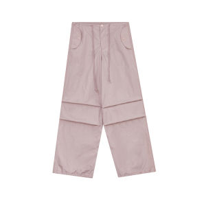 F426 Store Couples Casual American Streetwear Straight Leg Workwear Long Pants Slightly Crooked Loose Fit Youth Summer