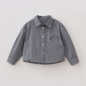 Marc&Janie | Plaid Bowtie Pure Cotton Girls Blouse