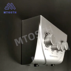 Audio Mixer Amplifier Portable Dual Mic Inputs for Amplifier & Microphone Karaoke Echo Mixer