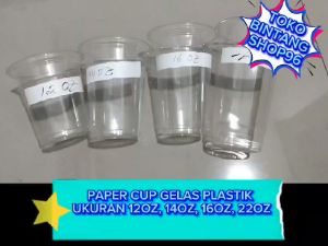 [ISI 50 PCS] Gelas Plastik Cup Kopi Cangkir | Cangkir Plastik Kopi | Gelas Plastik Minuman Es Dingin | Cup Plastik Minuman ukuran 12oz14oz16oz22oz