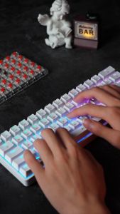 Bàn phím cơ KEMOVE T63 ba chế độ có đèn nền RGB Kết nối Bluetooth/2.4G/Type-C 63 phím Bàn phím chơi game tùy chỉnh cho máy tính PC Laptop