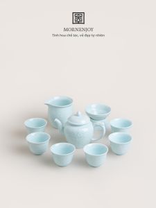 mornenjoy | Jingdezhen Celadon Tea Set Cup and Pot High-end Gift for Elders and Teachers
