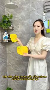 Nắp bịt miệng cống mầm cây chống mùi hôi rò rỉ hiệu quả chất liệu silicon cao cấp họa tiết dễ thương tiện lợi_DMC