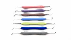 Bộ Dụng Cụ Trám Răng Composite SonrisaDent Gồm 7 Dụng Cụ Bằng Silicon Và Kim Loại Dành Cho Nha Sĩ Phục Hồi Thẩm Mỹ.
