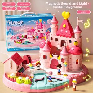 TAOZIAWA | Frozen Elsa Princess Magnetic House Toy
