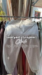 Celana Sweatpants Wanita & Pria Size M L XL: Celana Jogger Gym Training