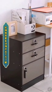 File Cabinet Office Wooden Locking Small Cabinet Mobile Storage Cabinet Drawer Cabinet Under Desk Storage Cabinet