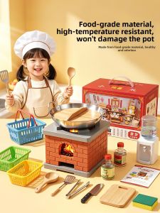 YIRANJIA | Real Cooking Toy Kitchen Set