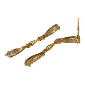 Bông Tai Tua Rua Zircon Thanh Lịch Trang Sức Thời Trang Srrmhyn Hợp Kim Họa Tiết Món Quà Văn Hóa Sáng Tạo