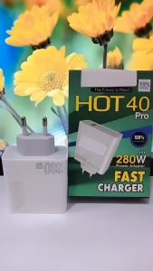 Batok Adapter HP INFNIX HOT 40 PRO 280W Power Adapter Fast Charger Support Fast Charging