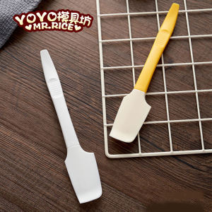 Japanese Style Silicone Spatula Heat Resistant Jam Spoon Cream Whisking Yogurt Scraper Kitchen Cooking Baking Tools