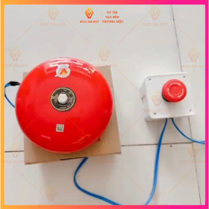 Bộ chuông điện 220v 6inch và công tắc xoay để báo cháy báo động ở bảo vệ trường học ca làm việcnhà ở chung cư...