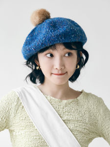 Yinji Guyu Designers Self-Retained Alpaca Beret Womens Fall and Winter Korean Style Japanese Style All-Matching Woolen Hat