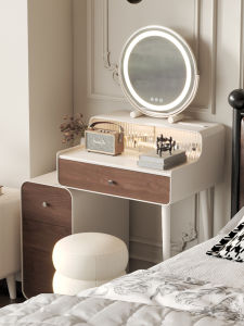 DMX | Creamy Luxurious Compact Dressing Table with Storage