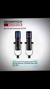 Mic thu âm chuyên livestream ZX-776 – Micro condenser lọc nhiễu podcast hát karaoke thu âm làm video...
