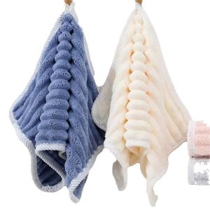 35x75cm Ultra Soft and Quick-Dry Towel with Candy Stripes Perfect for Home and Travel Candy Corduroy Style Comfortable Warm