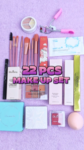 22PCS Premium Makeup Set for Beginners - Foundation/Eye Shadow/Eyeliner/Lipstick/Makeup Brush/Champagne/Heroine/Glitter