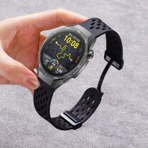 18/20/22 มม.ซิลิโคนสําหรับนาฬิกา Huawei GT 5 Pro 46 มม.42 มม.Breathable กีฬาแม่เหล็กสําหรับ Huawei GT5 GT4 46 มม.41 มม.เข็มขัด
