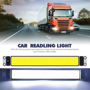 12V-24V LED Car Interior Light Ultra-bright ultra-thin Car Lights LED Panel Light Bulb Dome Light Truck Lamp COB Readling Light
