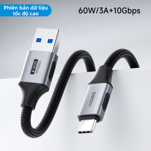 Hagibis | Dây Cáp Nạp Nhanh USB sang Type-C cho CarPlay 10Gbps