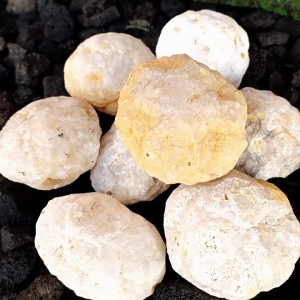 摩洛哥玛瑙洞 白水晶洞 原石 聚宝盆 消磁摆件 Raw Morocco Agate Geode Clear Quartz Cave Natural Crystal Cave | Batu Kristal Asli Hiasan Rumah