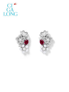 Ciga Long | Hibiscus Ruby Chinese Style Jewelry