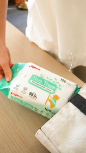 Pigeon Tea Tree Anti Bacterial Wet Wipes (100s x 2) | Wet Tissues | Baby Wipes