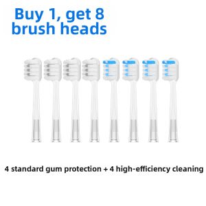 Soft Bristle Electric Toothbrush Head Compatible with Laifen Leifeng Oscillating Design Shock Absorption Non Original 4091