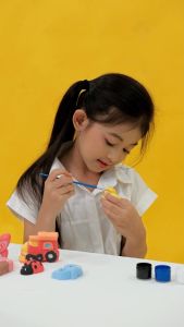 Tema Serangga Mainan Edukasi Anak DIY Painting Gypsum Kit Mewarnai Patung Lukis Gypsum Toys