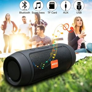 Mini E3 Wireless Bluetooth Speaker Charging Super Bass Sound Splashproof IPX6 Water Resistant