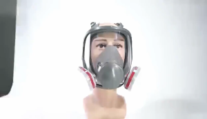 7-in-1 Gas mask dust chemical spray paint industrial protection filter breathing full face mask