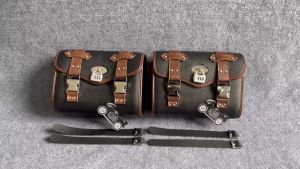Cặp Túi Da Treo Hông Xe Máy Xe Motor 27cm