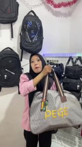 Tas Travel Bag Pakaian Wanita PEGE Dalena Tas Mudik Tenteng - PG 9004