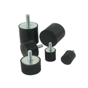 VE Type Circular Rubber Shock Absorber Machine Anti-vibration Pad Flat Head External Screw round Base Foot Mat Hardware Tools