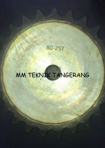 Sproket RS 80 x 25 T Gear Rantai Single Gir gigi Z 25T RS80 -1 80Z25 80X25T 80-1 tipe B Sproket spr Singel Rs 80-25T 80-25 80x25