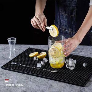 Newly Non-slip Rubber Bar Mat Bar Runner Glass Drip Tray Beer Drink Rail Bars Service Mat Bar Rubber Mat