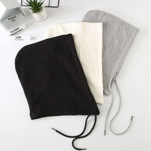 หมวก Hoodie ที่ถอดออกได้ผ้าฝ้ายเนคไทปลอมสําหรับแจ็คเก็ต DENIM K-สไตล์ธรรมดาบรรจุภัณฑ์สีทึบอุปกรณ์เสริม