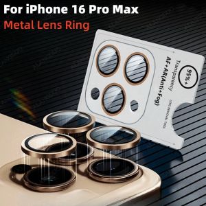 2-3Pcs Lens Rings For IPhone 16 Pro Max 16Plus 15 Anti Scratch Lens Cover With Locator For IPhone 16ProMax Camera Lens Protector