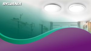 Sylvania LED Pendant Light Ovalo Eco Acrylic Glossy Silver 36W (Daylight)