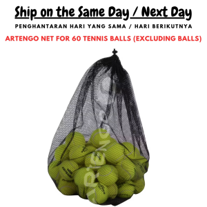 Art3ng0 Net For 60 Tennis Balls (BALL NOT INCLUDE. BAG ONLY!) / Tennis Ball Bag