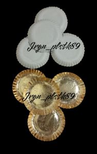 Piring Kertas Mas Isi 10Pcs / Piring Kue Bolu Ulang Tahun