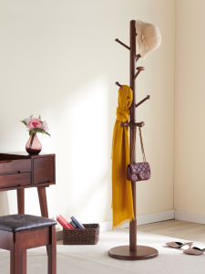 TINGXU | Full Solid Wood Freestanding Coat Rack