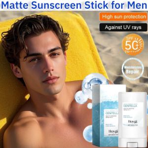 Matte Sunscreen Stick for Men 50 PA+++ Can Be Used All over the Body High Sun Protection Anti-Sweat Non Greasy