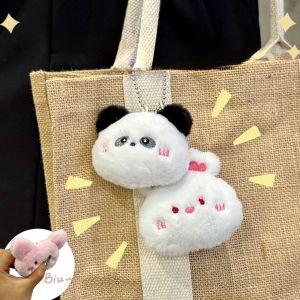 【♡Lovely girls house♡】Kawaii Cartoon Panda Plush Toy Key Holder Small Mini Doll Pendant Key Chain Bag Accessories HOT New Year Gifts